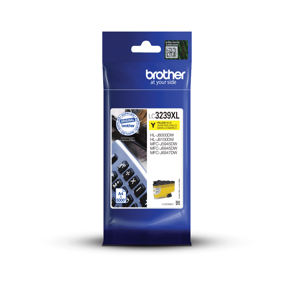 Genuine Brother LC3239XLY High-yield Ink Cartridge – Yellow
